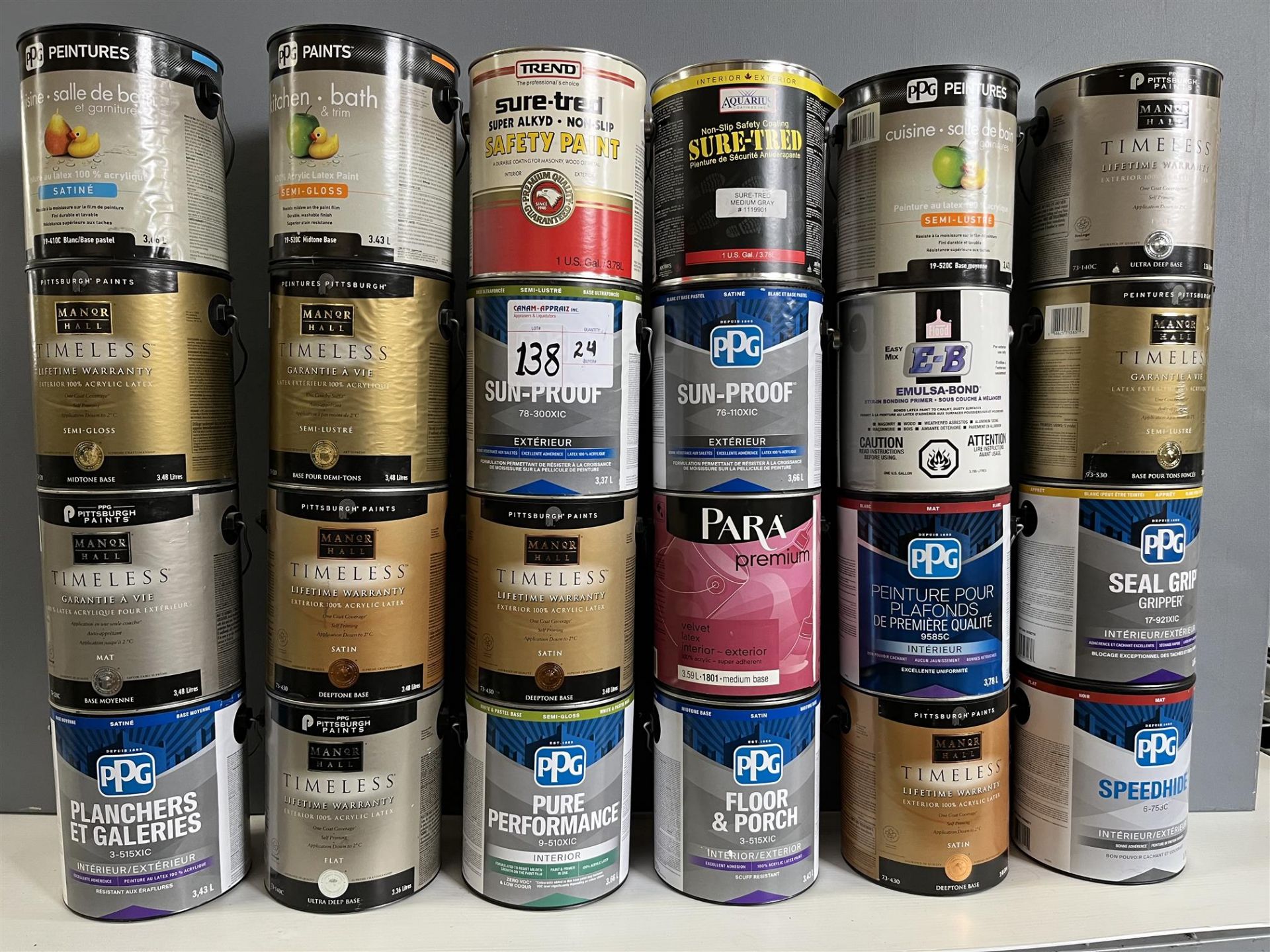 Lot of Assorted Paint & Wood Finish - See Photos for Details - Quantity x24