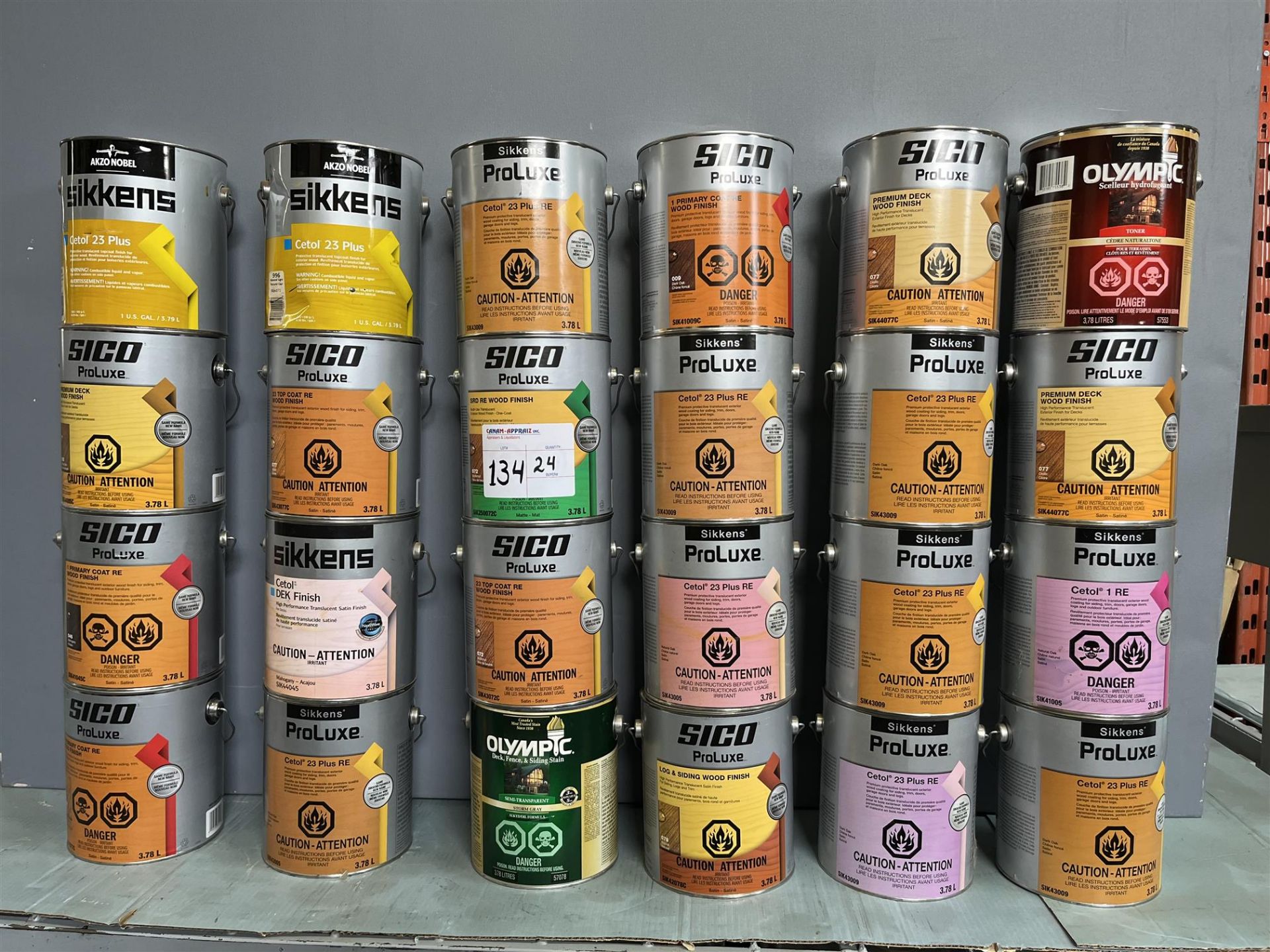 Lot of Assorted Paint & Wood Finish - See Photos for Details - Quantity x24