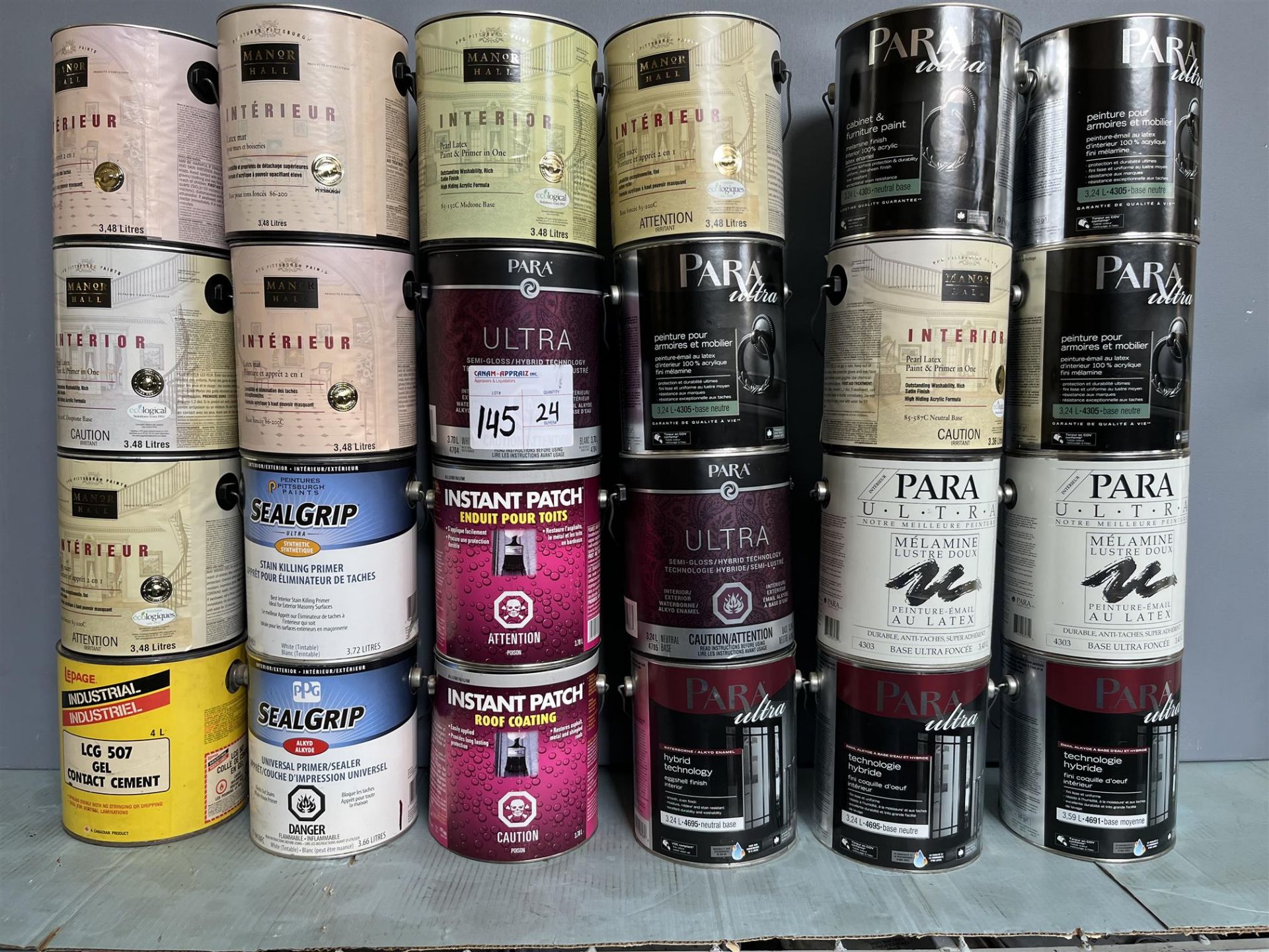 Lot of Assorted Paint & Wood Finish - See Photos for Details - Quantity x24