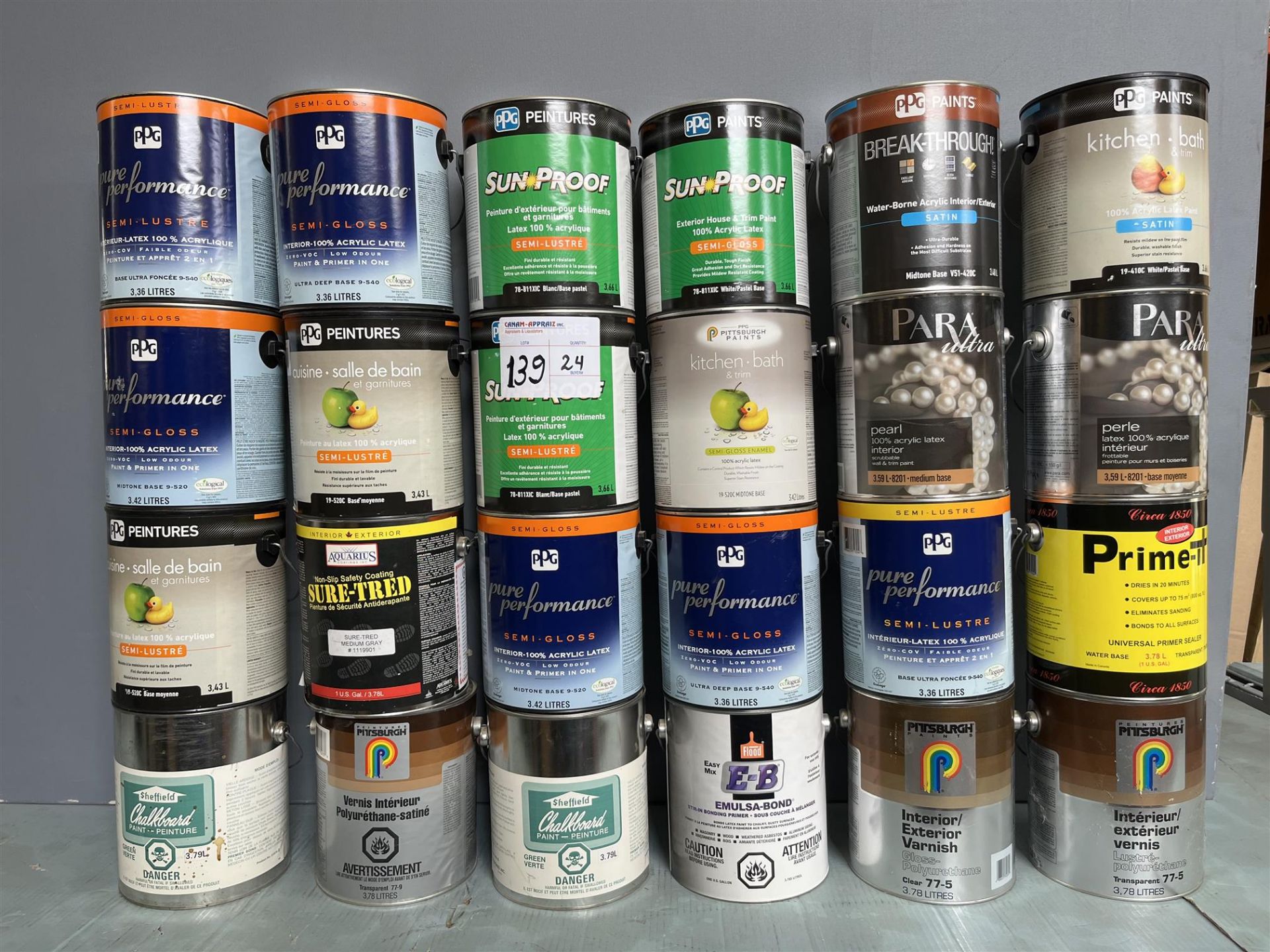 Lot of Assorted Paint & Wood Finish - See Photos for Details - Quantity x24