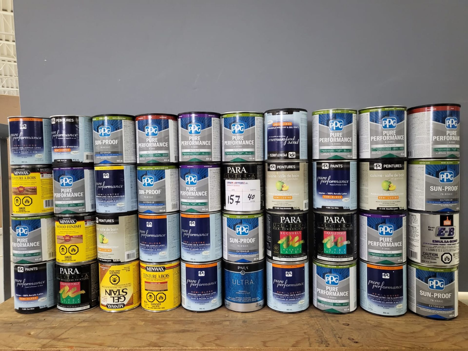 Lot of Assorted Paint & Wood Finish - See Photos for Details - Quantity x32