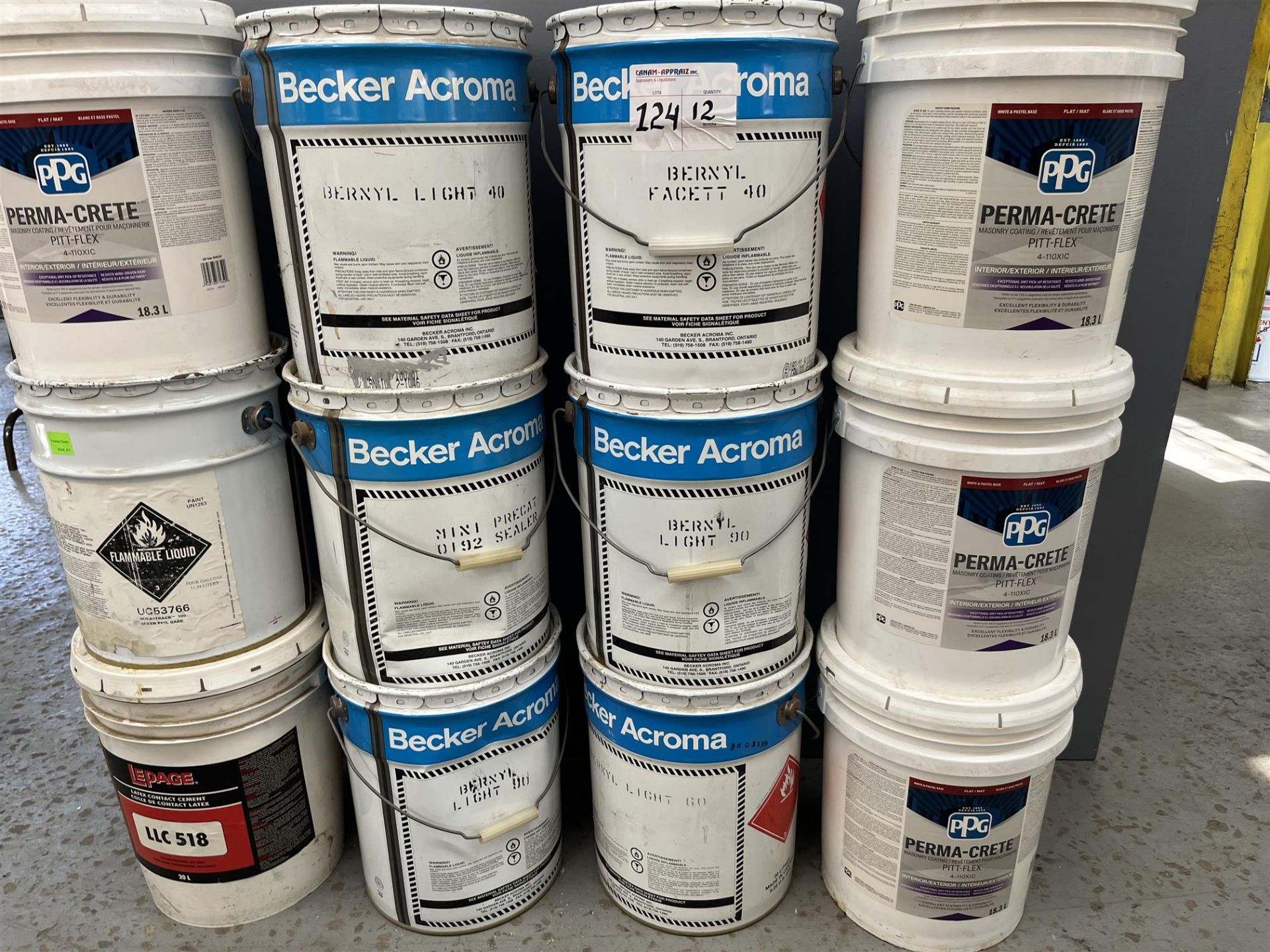 Lot of Assorted Paint & Cement - See Photos for Details - Quantity x12