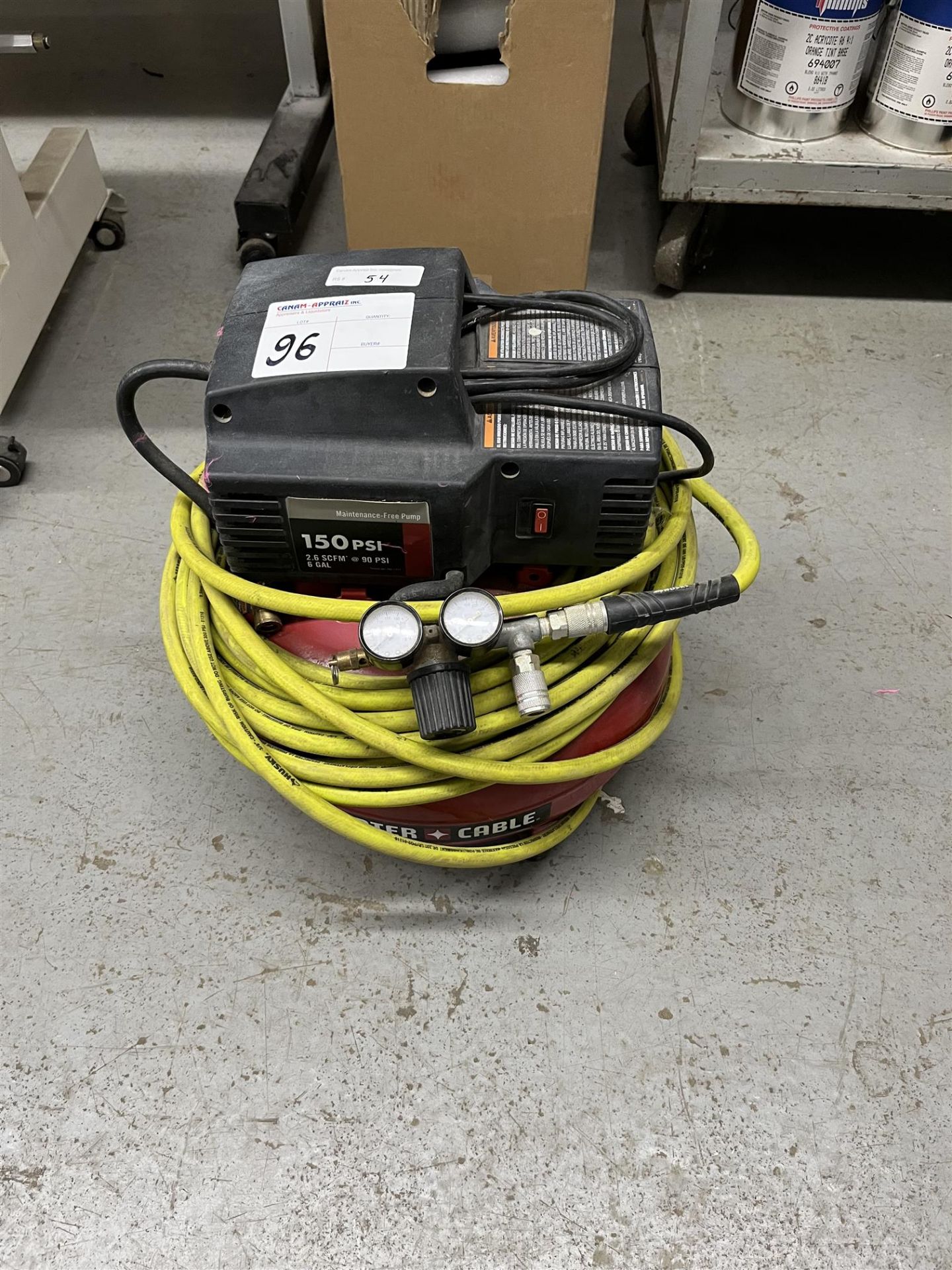 PORTERCABLE - Maintenance-Free Pump - 150PSI, 2.6 SCFM @ 90 PSI, 6 GAL