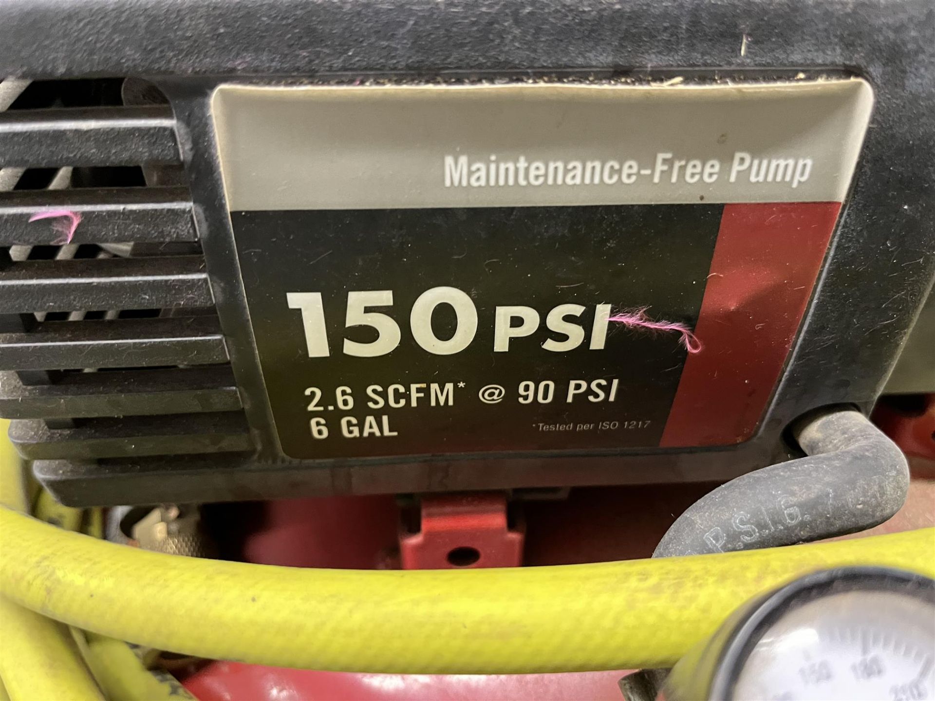 PORTERCABLE - Maintenance-Free Pump - 150PSI, 2.6 SCFM @ 90 PSI, 6 GAL - Image 3 of 3