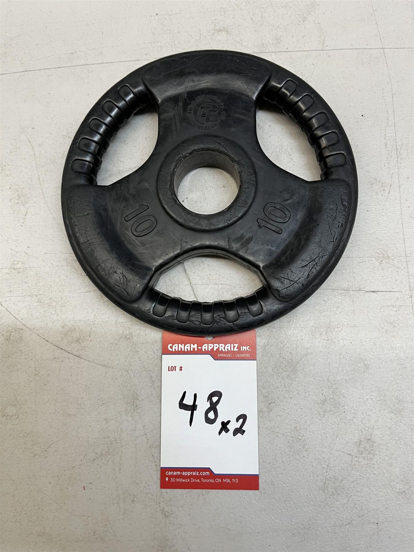 Rubber Plate 10 lbs - Quantity: x2