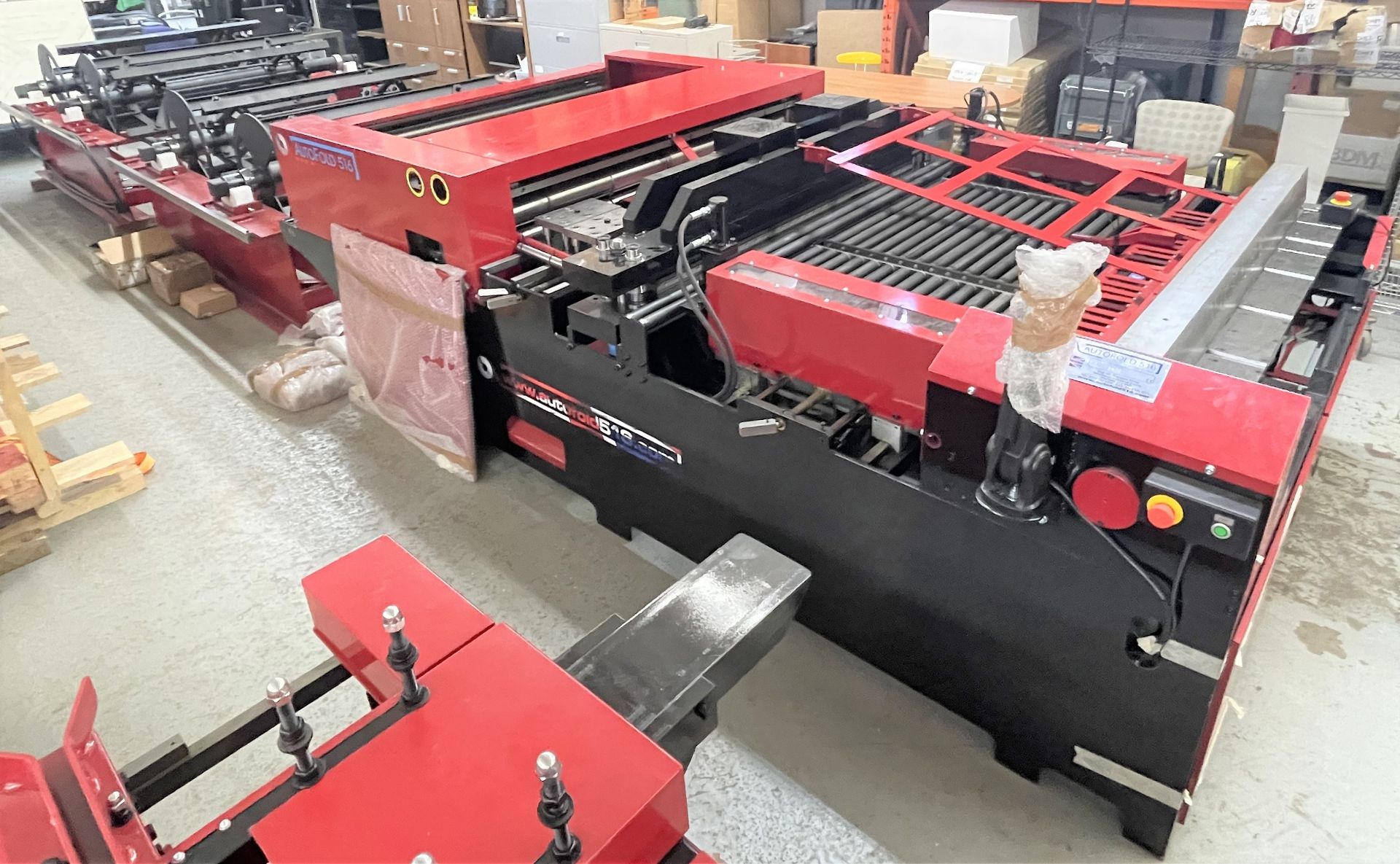 UNUSED 2022 ADVANCE CUTTING SYSTEMS AUTOFOLD MODEL AF-516 HVAC COIL LINE: (2 COIL CAPACITY,