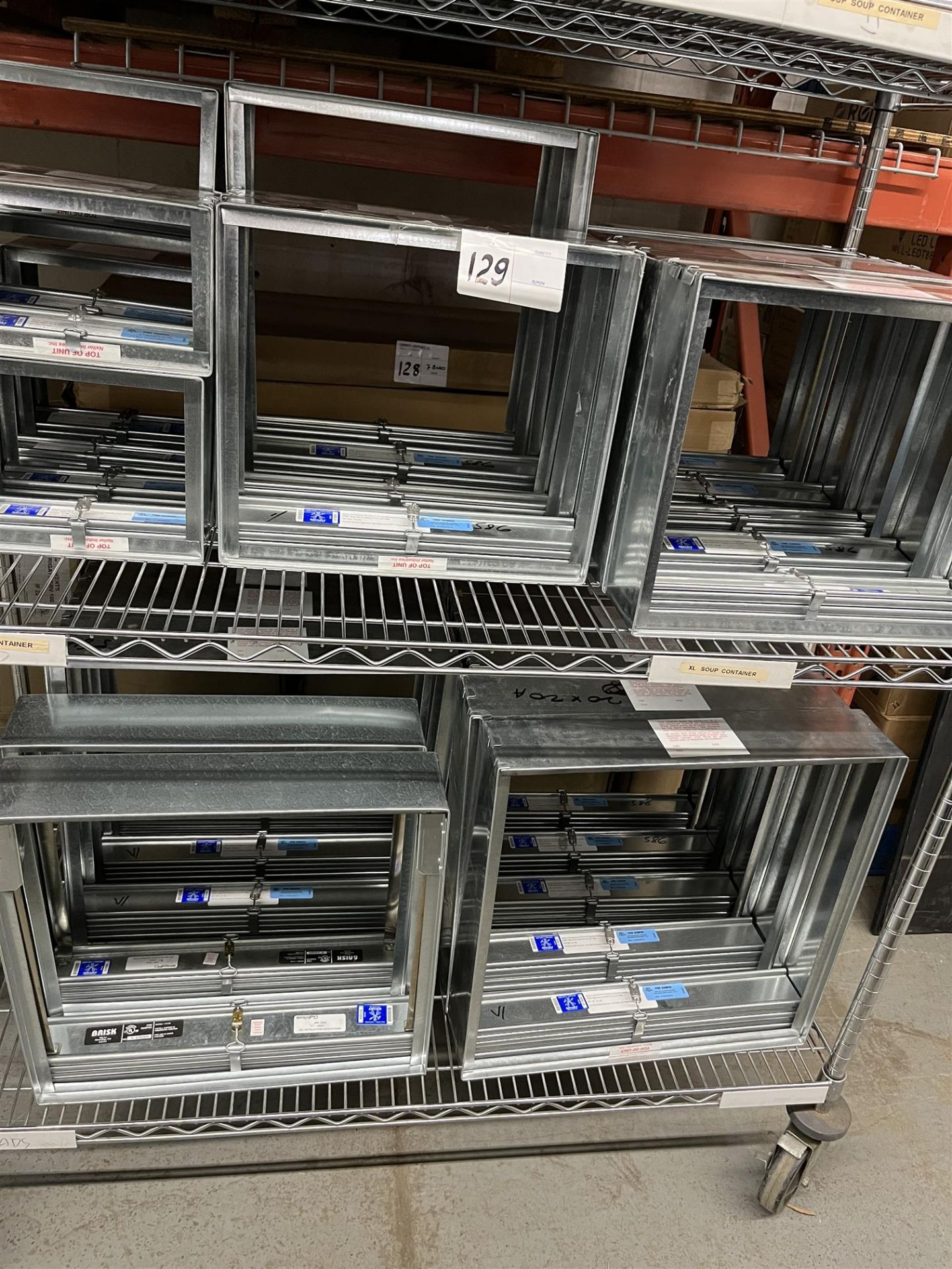ASSORTED LOT OF FIRE DAMPERS - METRO RACKING NOT INCLUDED - Image 3 of 4