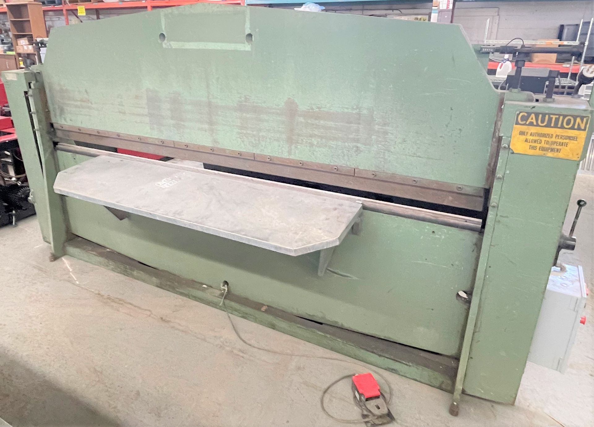 ROTO-DIE 10 FT. X 16GA. HYDRAULIC SHEET METAL PRESS BRAKE, 15HP, C/W ROTO DIE