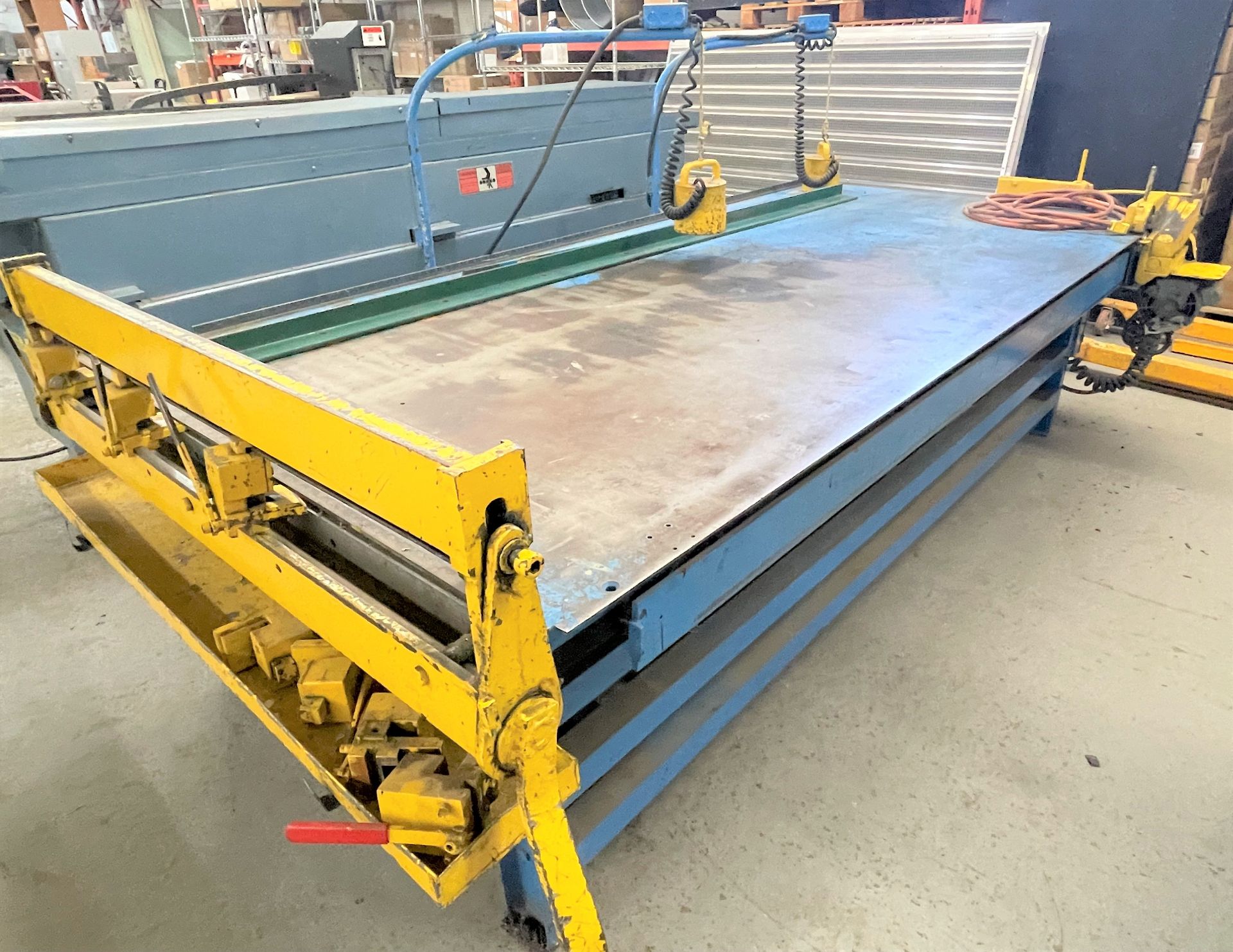 ENGEL SHOP MASTER MODEL 818-4 SHEET METAL FORMING STATION 96" X 48" SHEET SIZE C/W NOTCHER, (2)