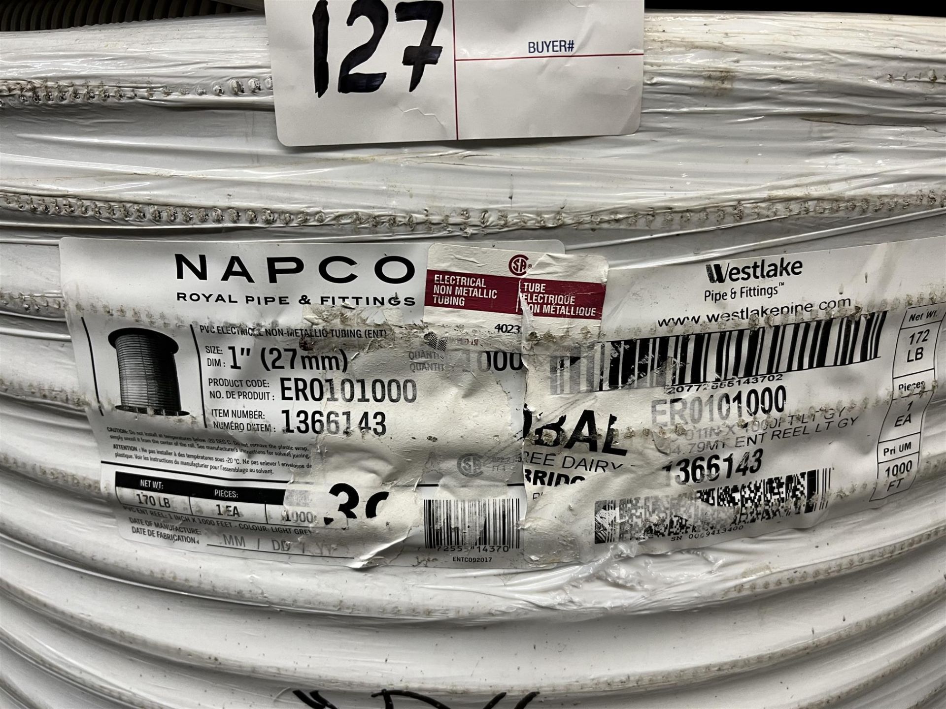 NAPCO ROYAL PIPE FITTINGS 1" TUBING - Image 2 of 2