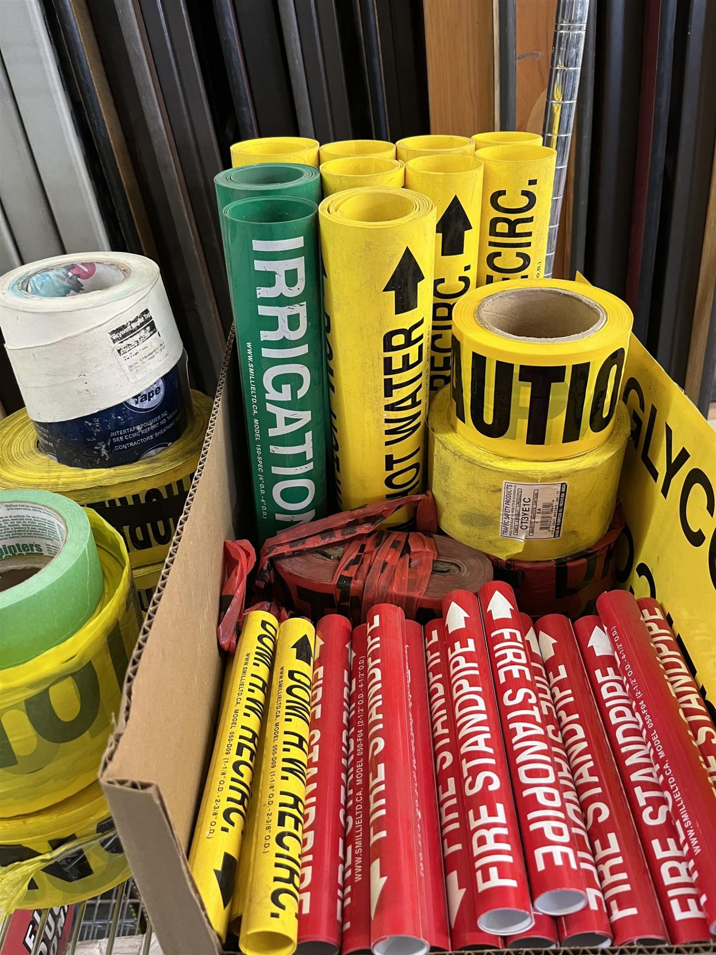 LOT OF ASSORTED CAUTION TAPE