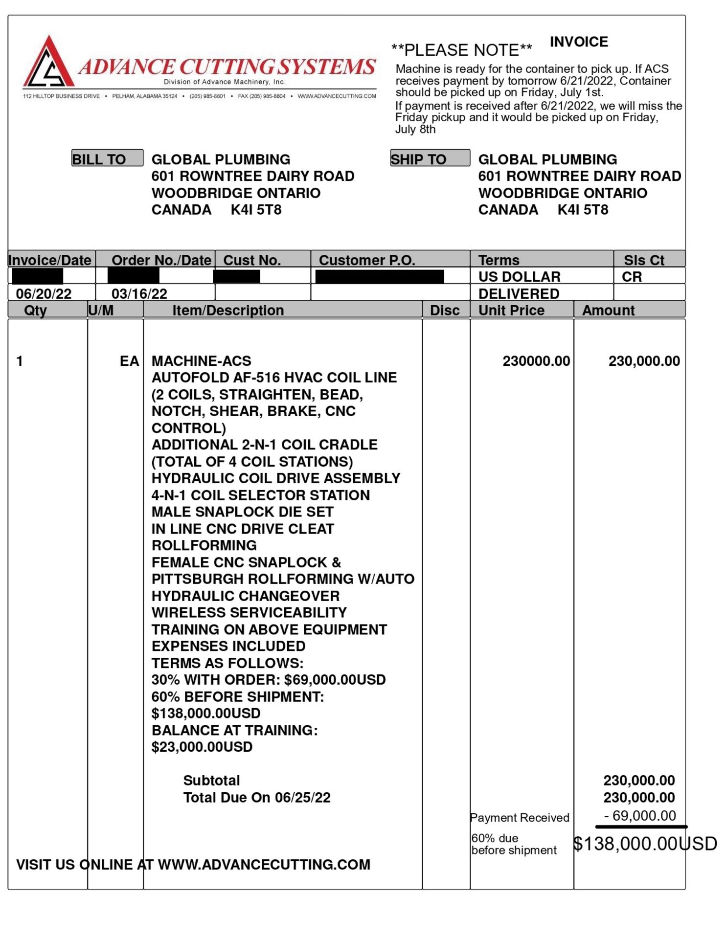 UNUSED 2022 ADVANCE CUTTING SYSTEMS AUTOFOLD MODEL AF-516 HVAC COIL LINE: (2 COIL CAPACITY, - Image 31 of 32