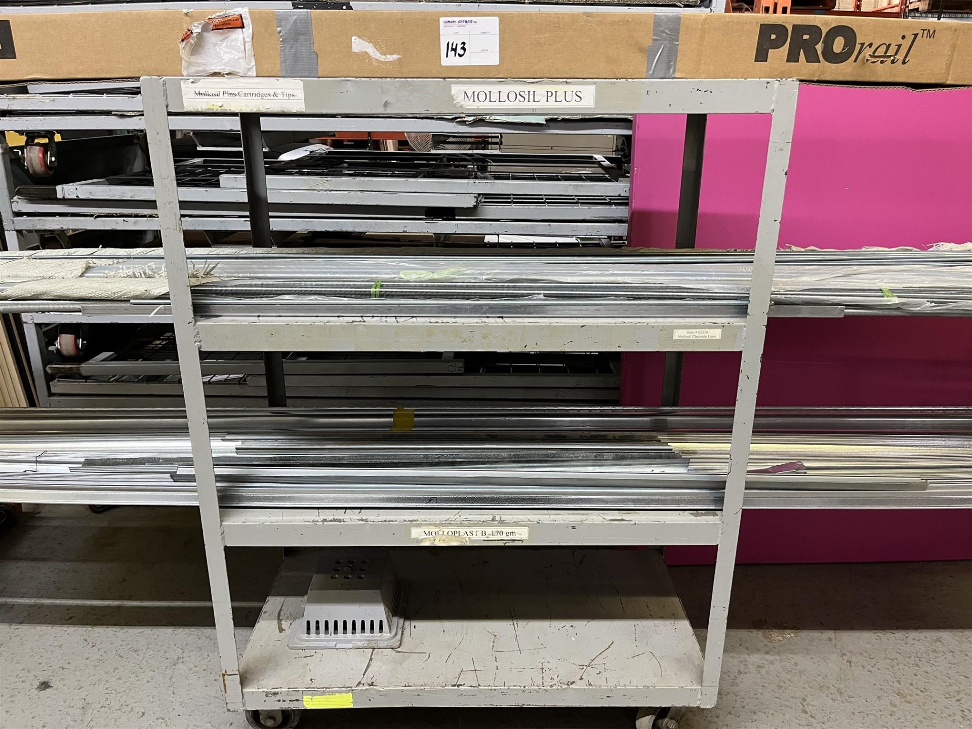 LOT OF ASSORTED SHEET METAL - ROLLING RACK NOT INCLUDED