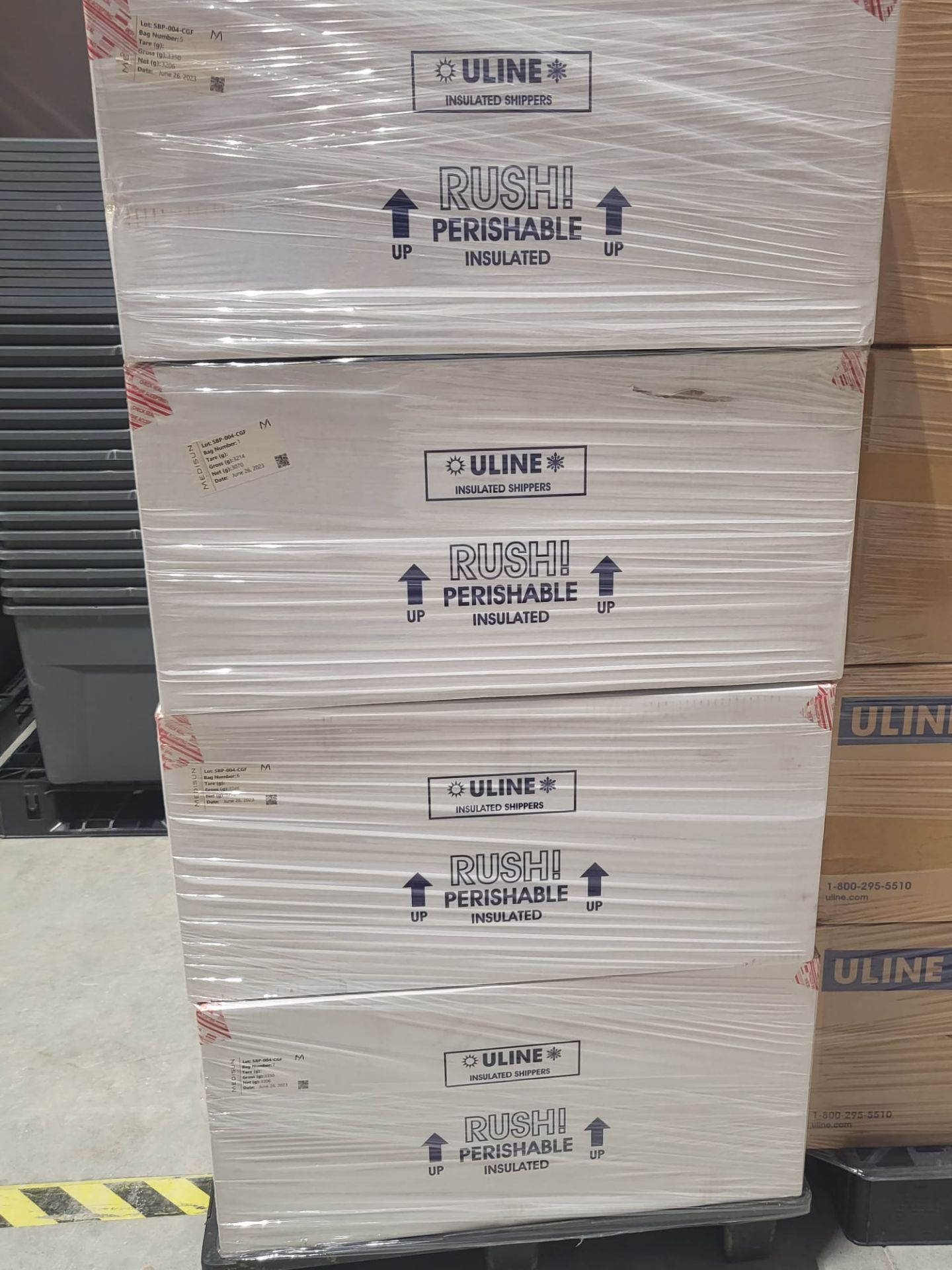 LOT OF (3) PALLET OF ULINE POLYSTYRENE FOAM SHEETS - Image 3 of 3