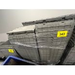 PALLET OF GREY PLASTIC TOTES (APPROX. 100 TOTAL)