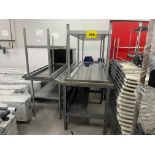 LOT OF (5) STAINLESS STEEL TABLES