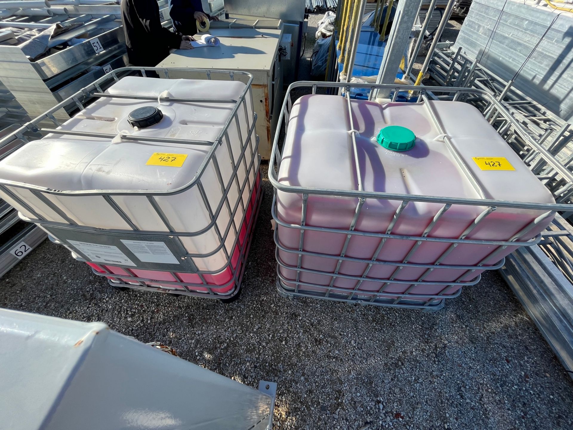 LOT OF (2) 1,000L PLASTIC TOTES W/ SENTRON LD 5000