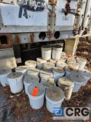 100 lb. Concrete Tent Weights in 5 Gallon Bucket. No Cover