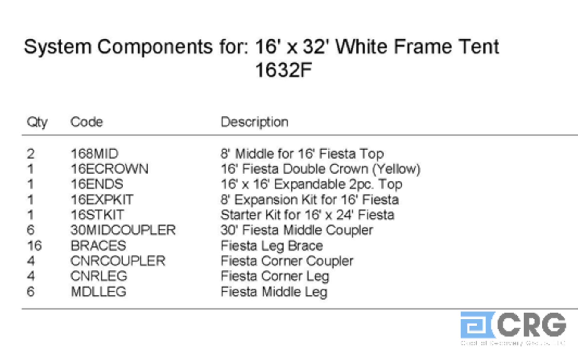 16x32 Fiesta, Complete Frame and Expandable White Top, Complete Frame and Aztec Top - Image 4 of 4