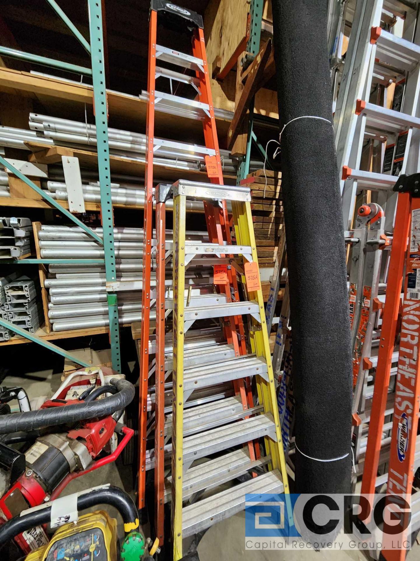 10 foot and 2-6 foot Fiberglass Step Ladders