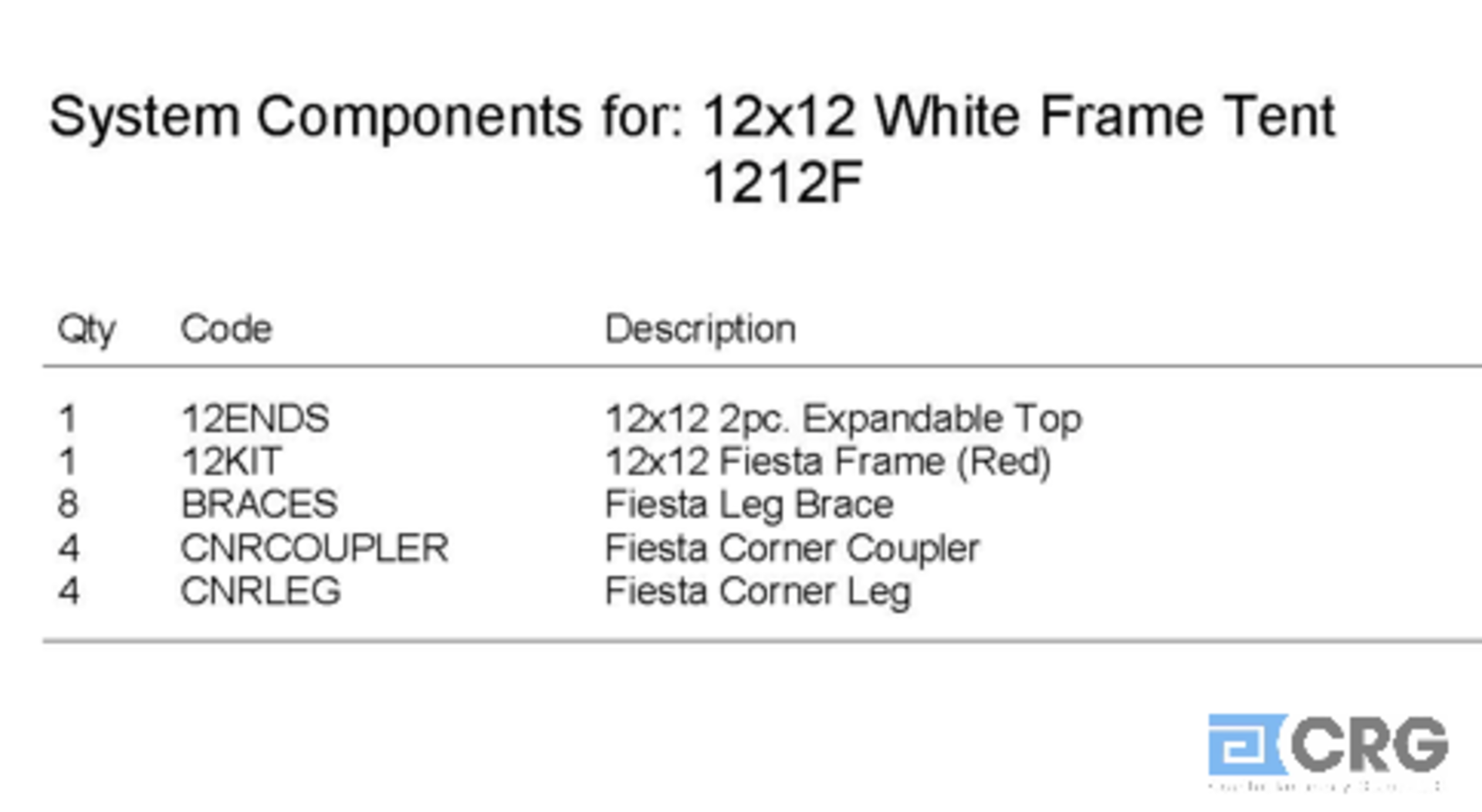 12x12 Fiesta, Complete Frame and Expandable White Top, Complete Frame and an Aztec Top - Image 3 of 3