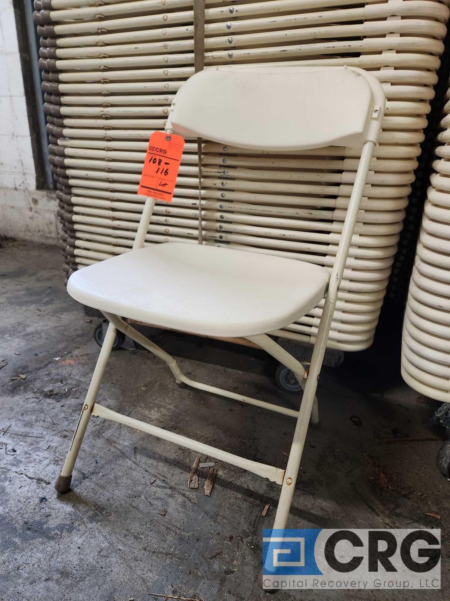 Ivory Plastic Folding Chairs