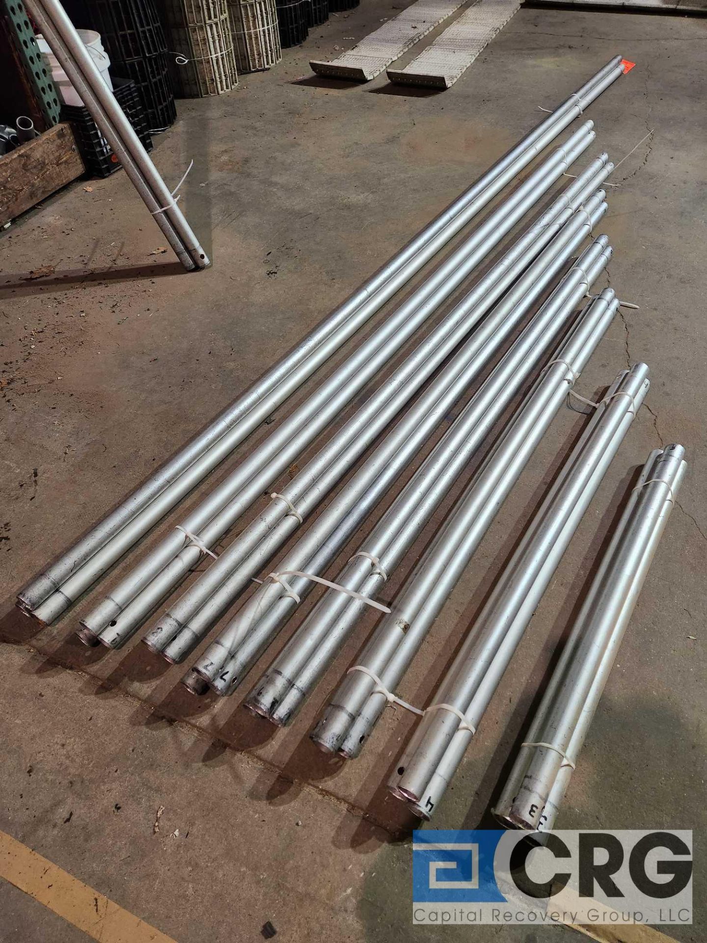 Lot of (24) 12', 9', 8', 7', 6', 5', 4' and 3' Rods. 3 Each. For Fiesta Marquee - Image 2 of 2
