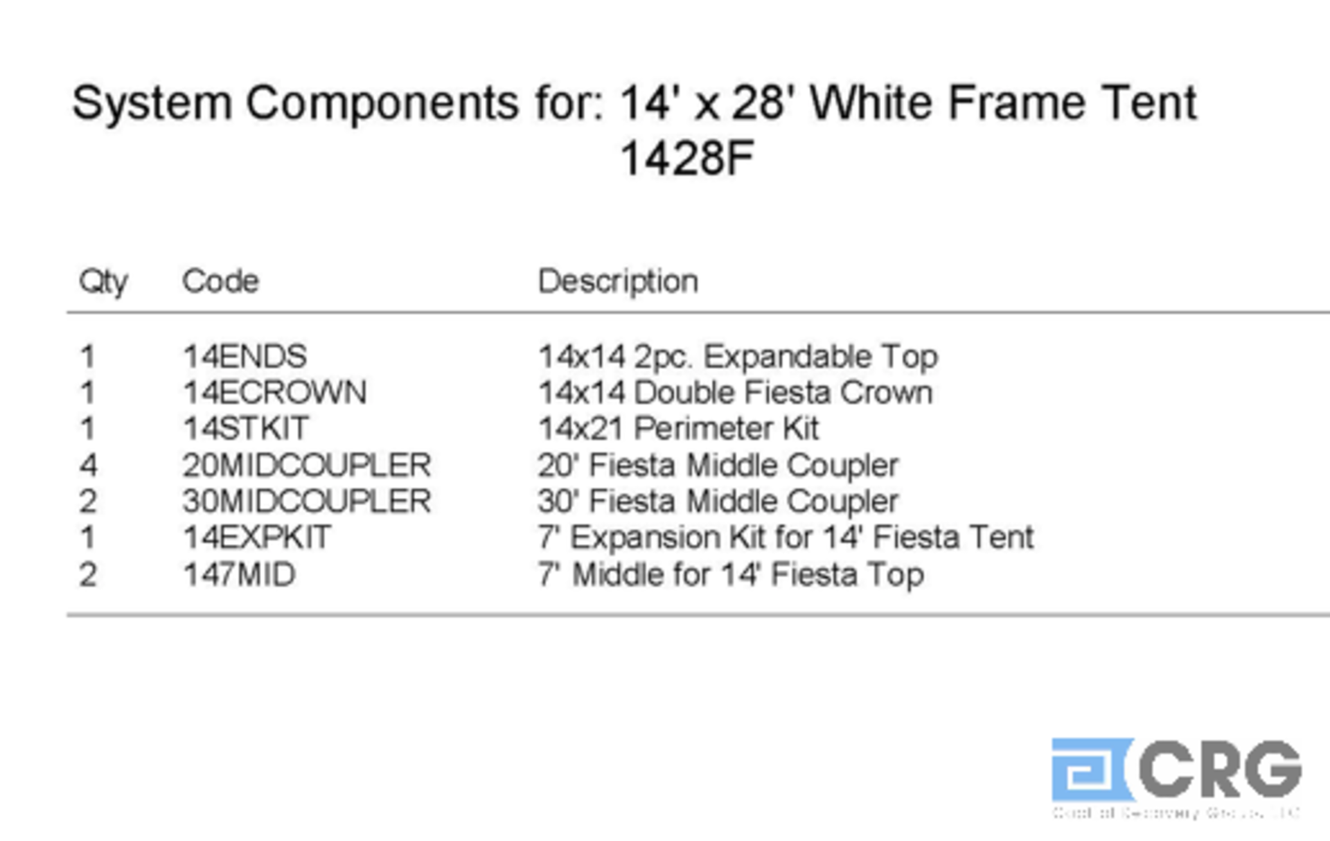 14x28 Fiesta Top by Aztec and Partial Frame, Includes the main frame - Image 2 of 2