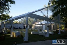 40' CLEAR Gable End Fabric, Gable end frame uprights, Gable eave drop ins