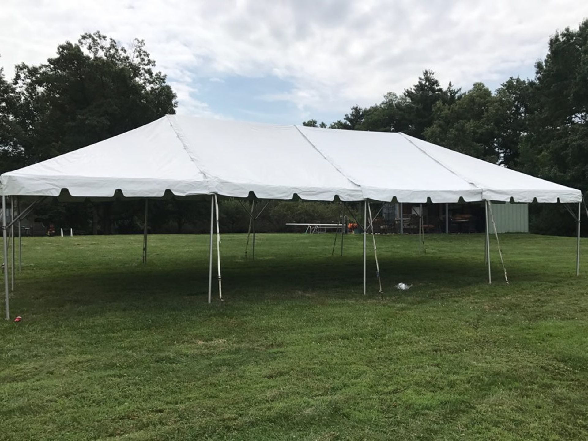 20x40 Fiesta, Complete Frame and Expandable White Top