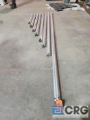 Lot of (24) 12', 9', 8', 7', 6', 5', 4' and 3' Rods. 3 Each. For Fiesta Marquee