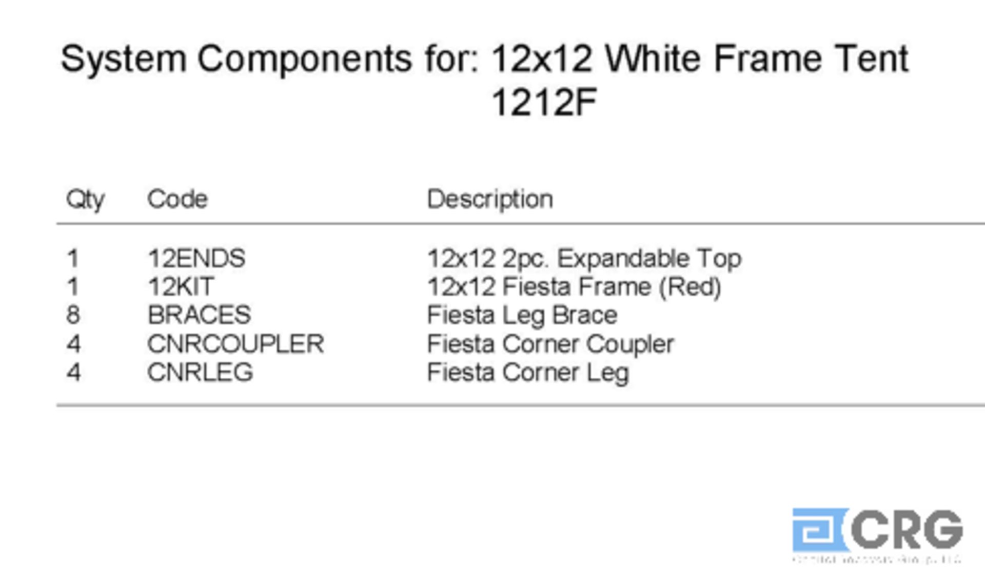 12x12 Fiesta, Complete Frame and a (1) Piece CLEAR Top, Complete Frame and a CLEAR Top - Image 3 of 3