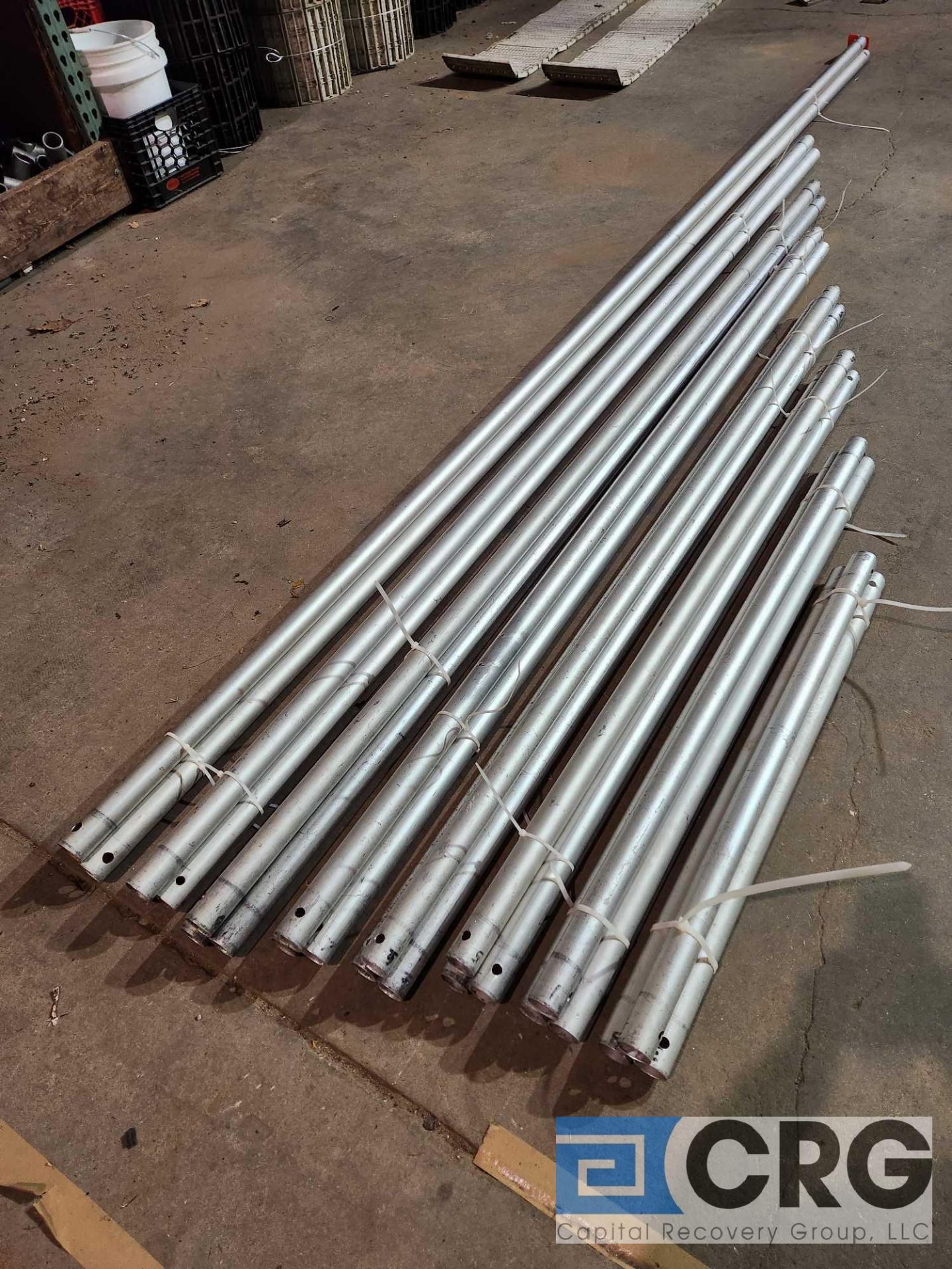 Lot of (24) 12', 9', 8', 7', 6', 5', 4' and 3' Rods. 3 Each. For Fiesta Marquee - Image 2 of 2