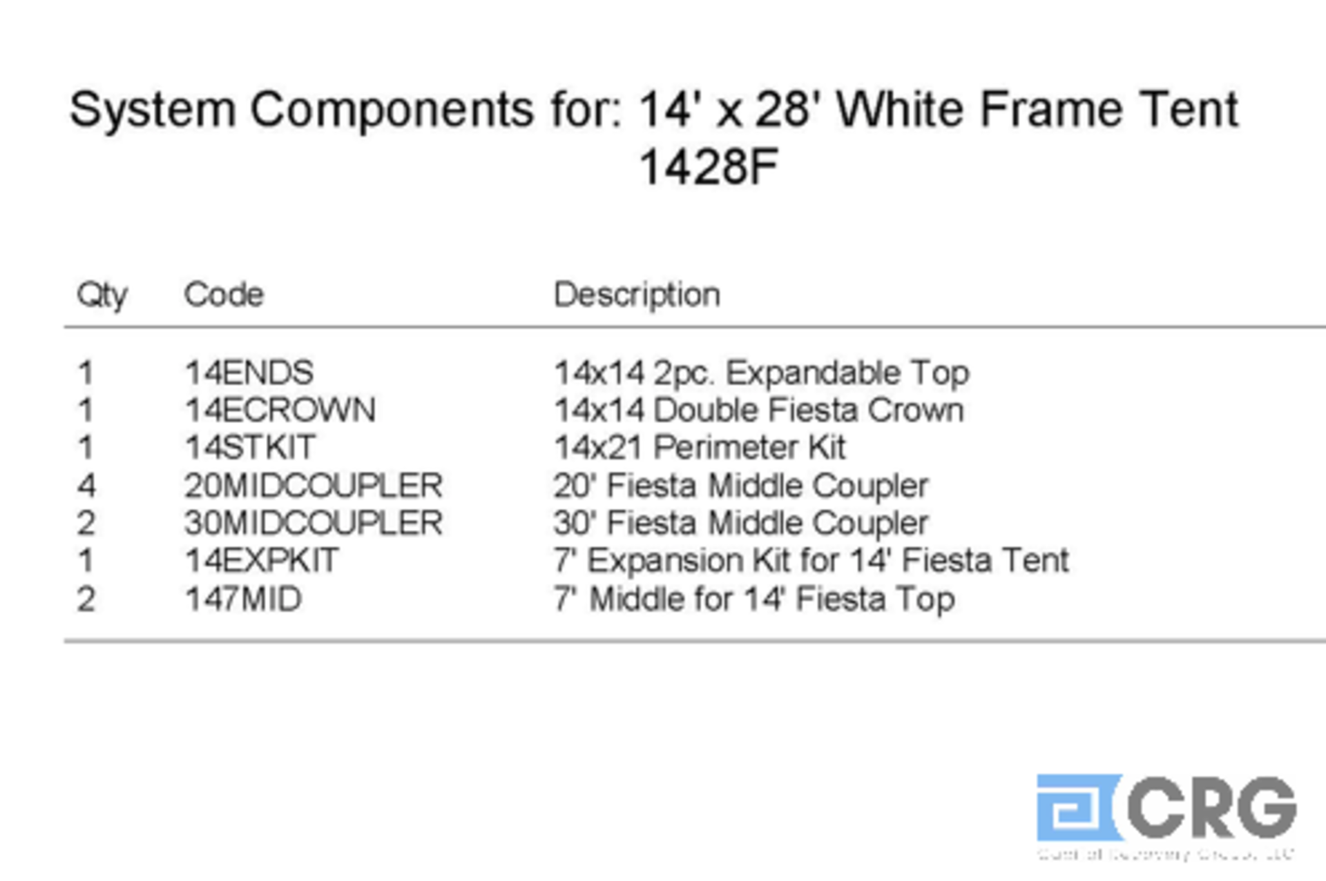 14x28 Fiesta Top by Anchor and Partial Frame Includes the main frame - Image 2 of 2