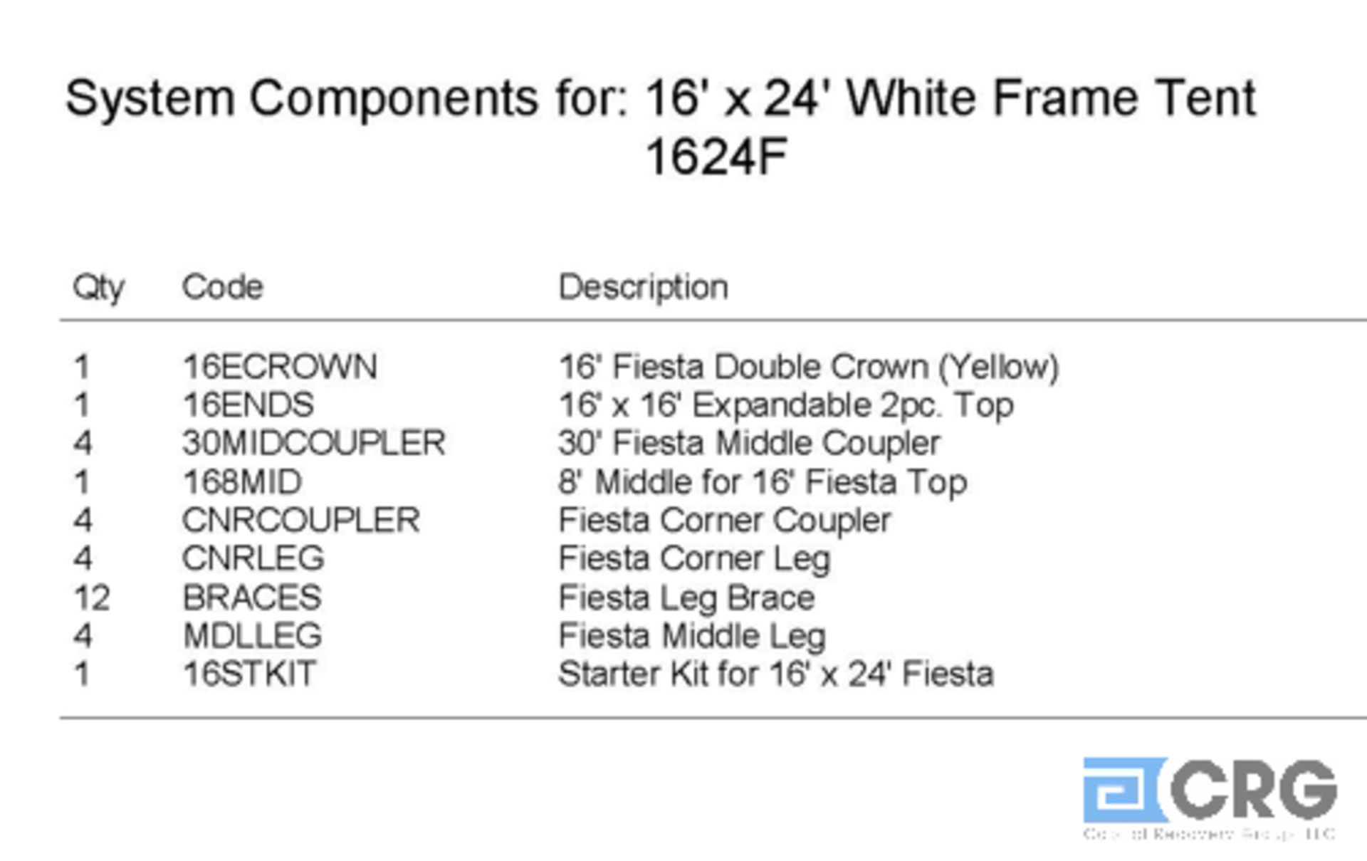 16x24 Fiesta, Complete Frame and Expandable White Top, Complete Frame and Aztec Top - Image 3 of 3