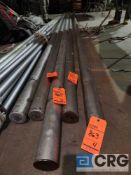 Lot of (8) center poles and extensions including (4) 21' x 3" Aluminum Center Poles
