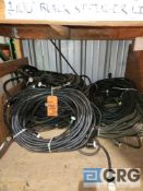 Lot of (5) 100' Black Multi Outlet Cords. One outlet Every 20' with a 2' Tail