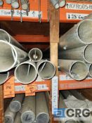 Lot of (3) 25' x 4" Aluminum Schedule 40 Center Poles Spliced at 20' with Pin. 4 1/2" OD