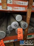 Lot of (6) 8' x 4" Aluminum Center Pole Extensions with Sleeve. 4 1/2" OD