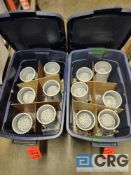 Lot of (12) White Par 38 Cans with Swivel X Bracket for Mounting, Comes with LED Bulb