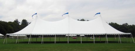 50x140 White Century Top, Top Only. Grade A. 2-20' ends, 2-30' mids, 2-20' mids