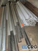 Lot of (4) 10' x 4" Aluminum Center Pole Extensions with Sleeve. 4 1/2" OD