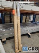 Lot of (2) 4' x 4" Aluminum Center Pole Extensions with Sleeve. Pine Finish