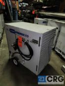 Lot of (1) 170,000 BTU LB White Tent Heater Complete with Thermostat, Duct and End Diffuser