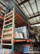 Lot of (14) sections of teardrop style pallet racking