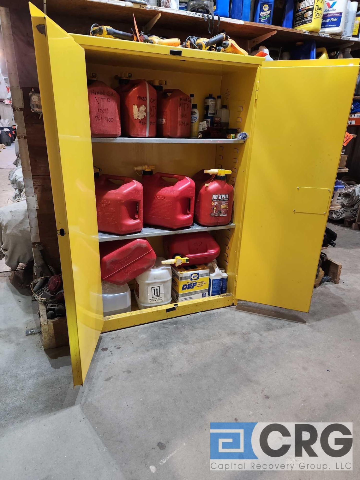 Gas Can Safety Storage Fire Cabinet 48" Wide, 18" Deep, 65" Tall, 2 Doors - Image 2 of 3