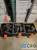 Lot of (6) BLACK Low Bay LED Service Lighting, Great for Cook Tents. Not Dimmable