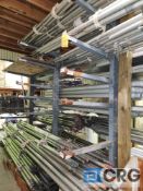 Lot of (3) 10' Tall Medium Duty Meco Uprights for Cantilever Rack, Double Sided Uprights,