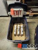 Lot of (4) Emergency Exit Sign/Light Combos, Has 2 Eye Hooks for Hanging and 6' Cord
