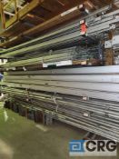 Lot of (3) 10' Tall Medium Duty Meco Uprights for Cantilever Rack, Double Sided Uprights